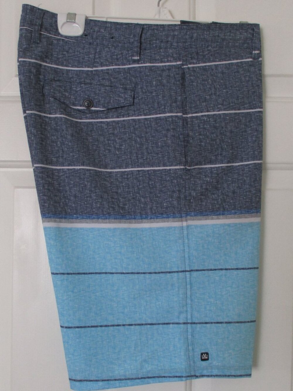 Micros Mens Stretch Blue Swim Board Short NWOT - Size 34W - 36W*